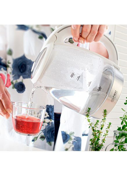 Чайник Austria FA-5404-2-WI (скло, підсвітка) First (360573057)