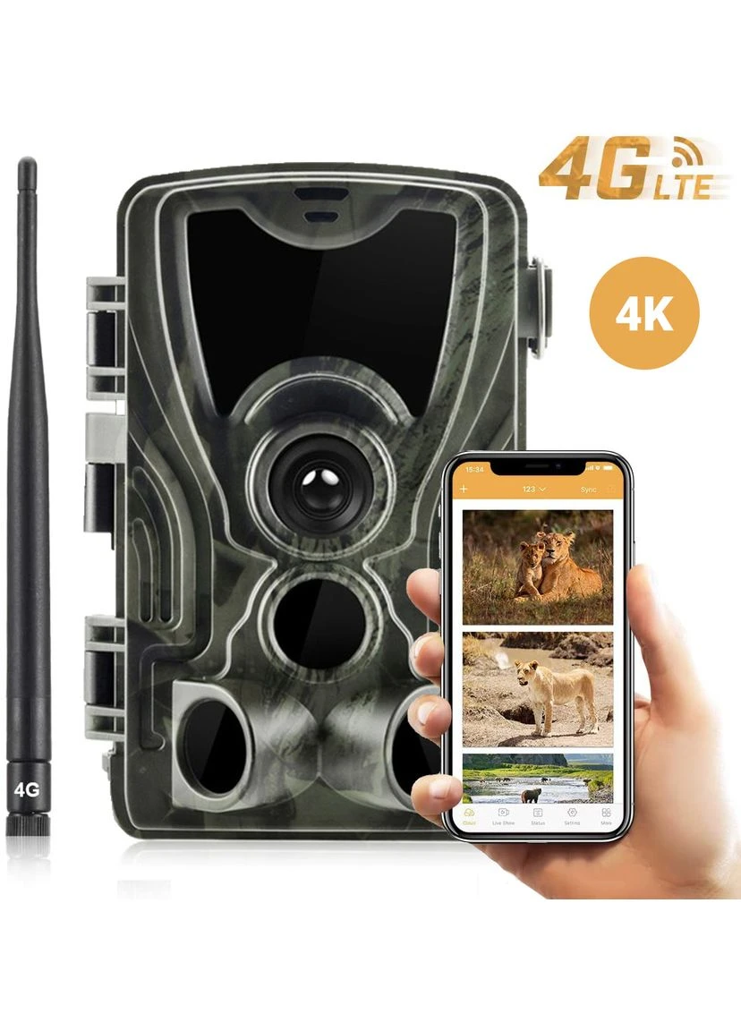 4G / APP Фотопастка, камера для полювання HC-801Pro, 4K, 30Мп, з live додатком iOS / Android Suntek (376267436)