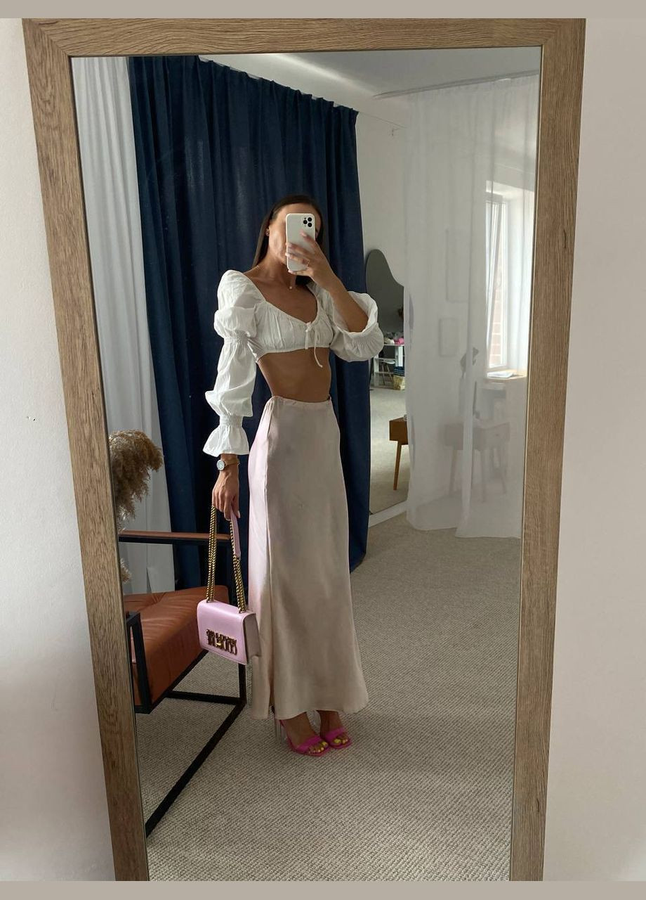 Жіноча спідниця максі з шовку MonCher (338186266)