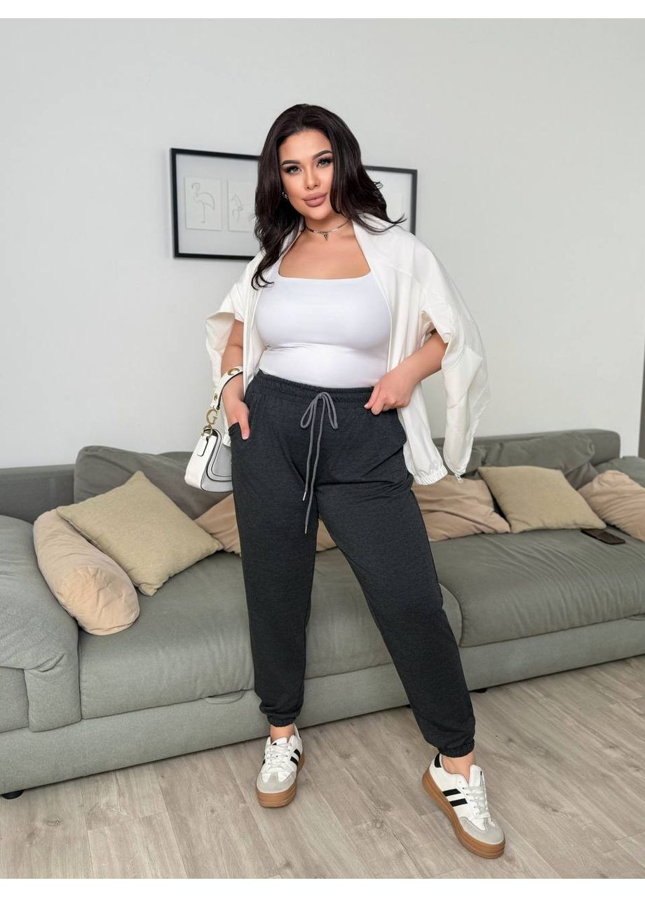 Спортивні штани жіночі трикотажні джогери No Brand (360772478)