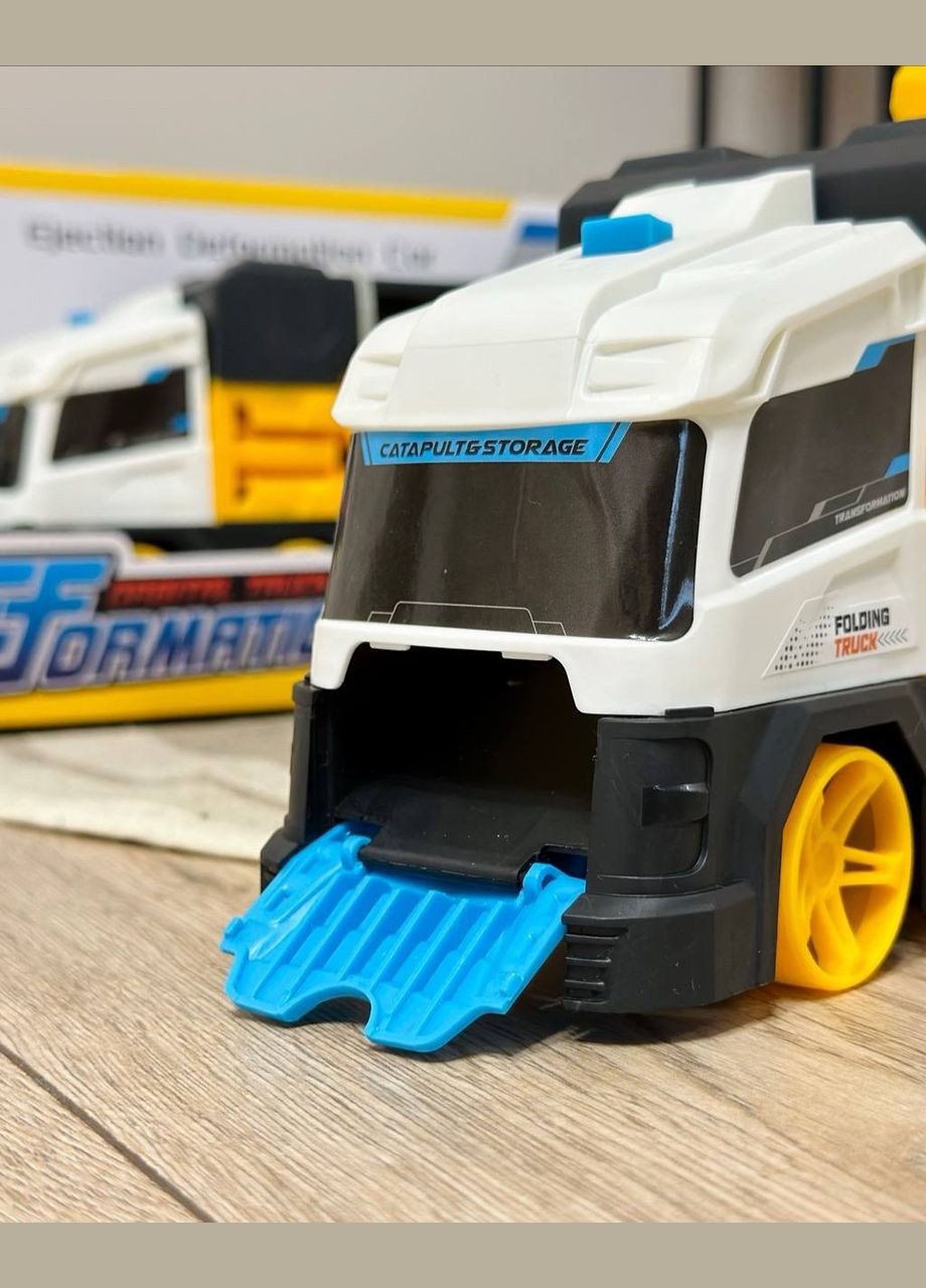 Дитячий ігровий Трейлер автомагістраль E7019 з 2 машинками 1,25 метри Автовоз Fun Game (327217208)