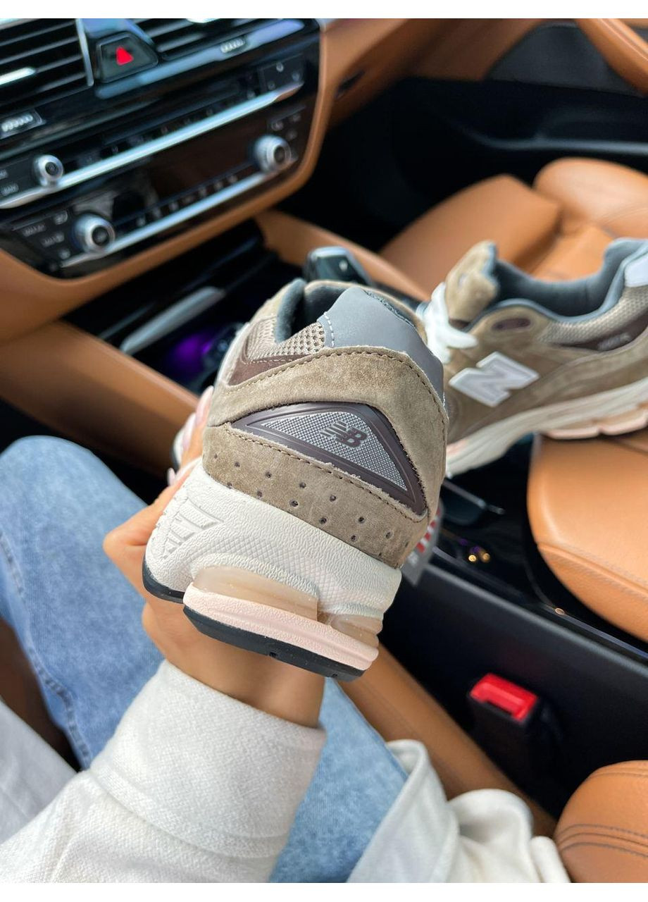 КРОССОВКИ ЖЕНСКИЕ NEW BALANCE 2002R OLIVE SUEDE НЬЮ БЕЛАНС 2002R No Brand бежевые демисезоны (368858245)