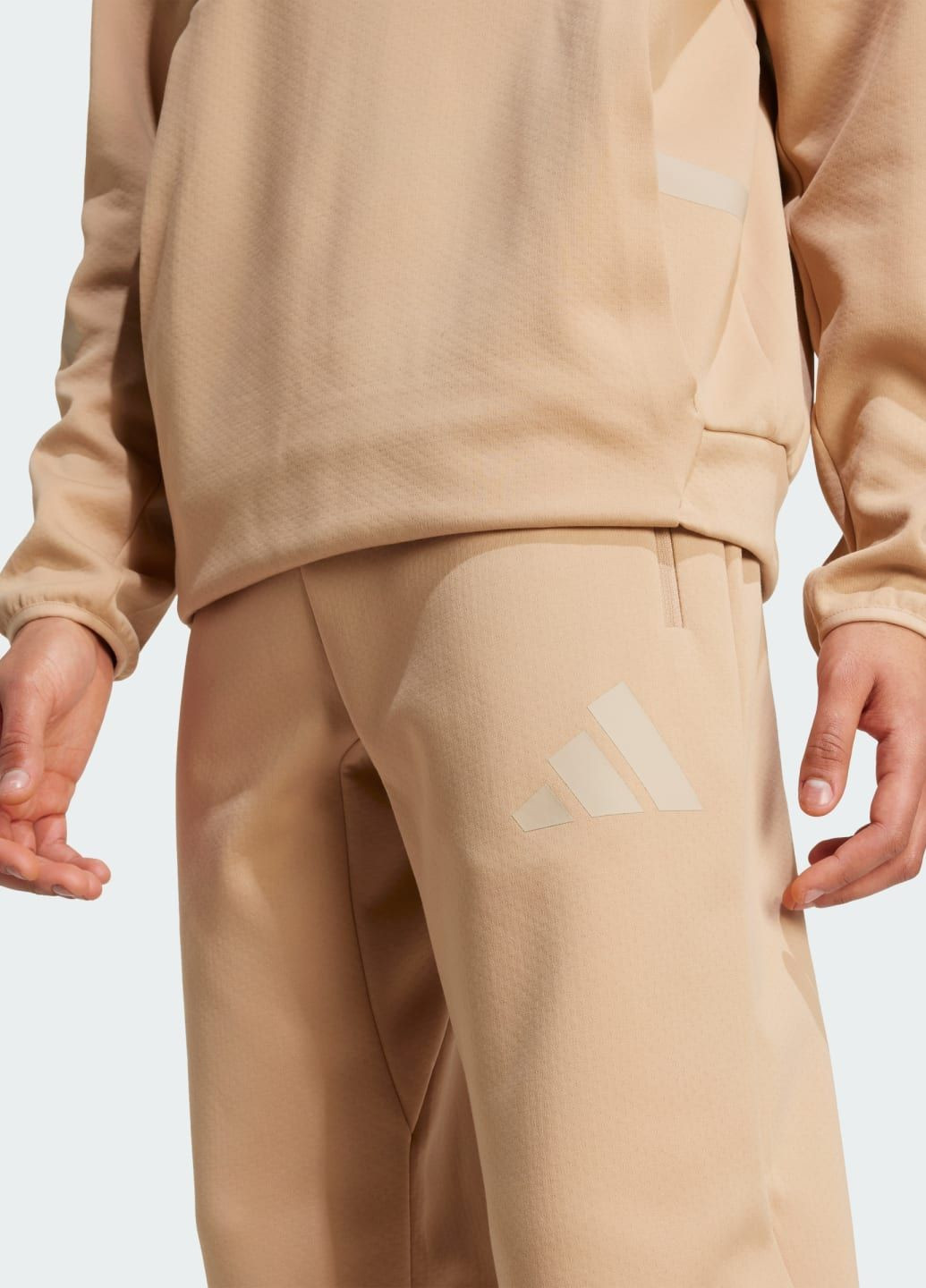 Коричневые спортивные демисезонные брюки adidas