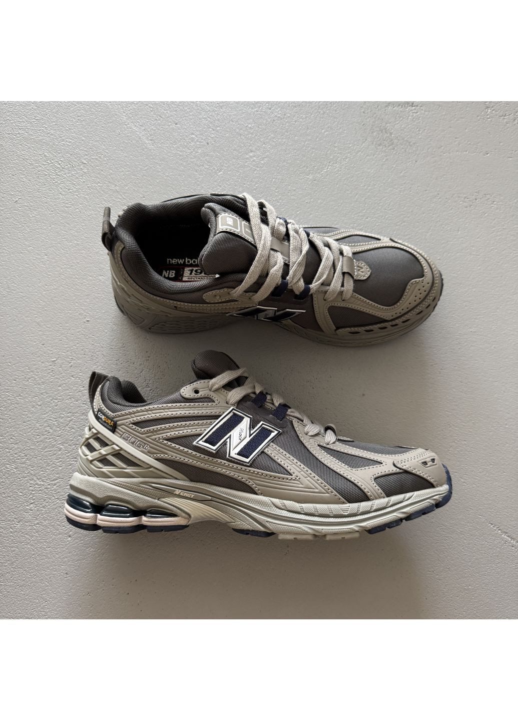 Бежевые демисезонные кроссовки мужские New Balance 1906R Cordura Beige Dark Blue | Нью Беланс 1906R