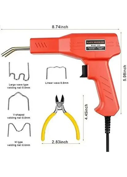 Гарячий степлер для зварювання пластику (H50) Zhongdi (369479554)