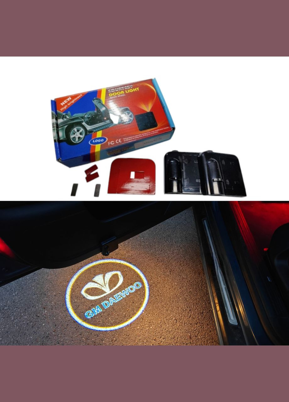 Лазерне підсвічування на дверях автомобіля з логотипом Daewoo (330255116)