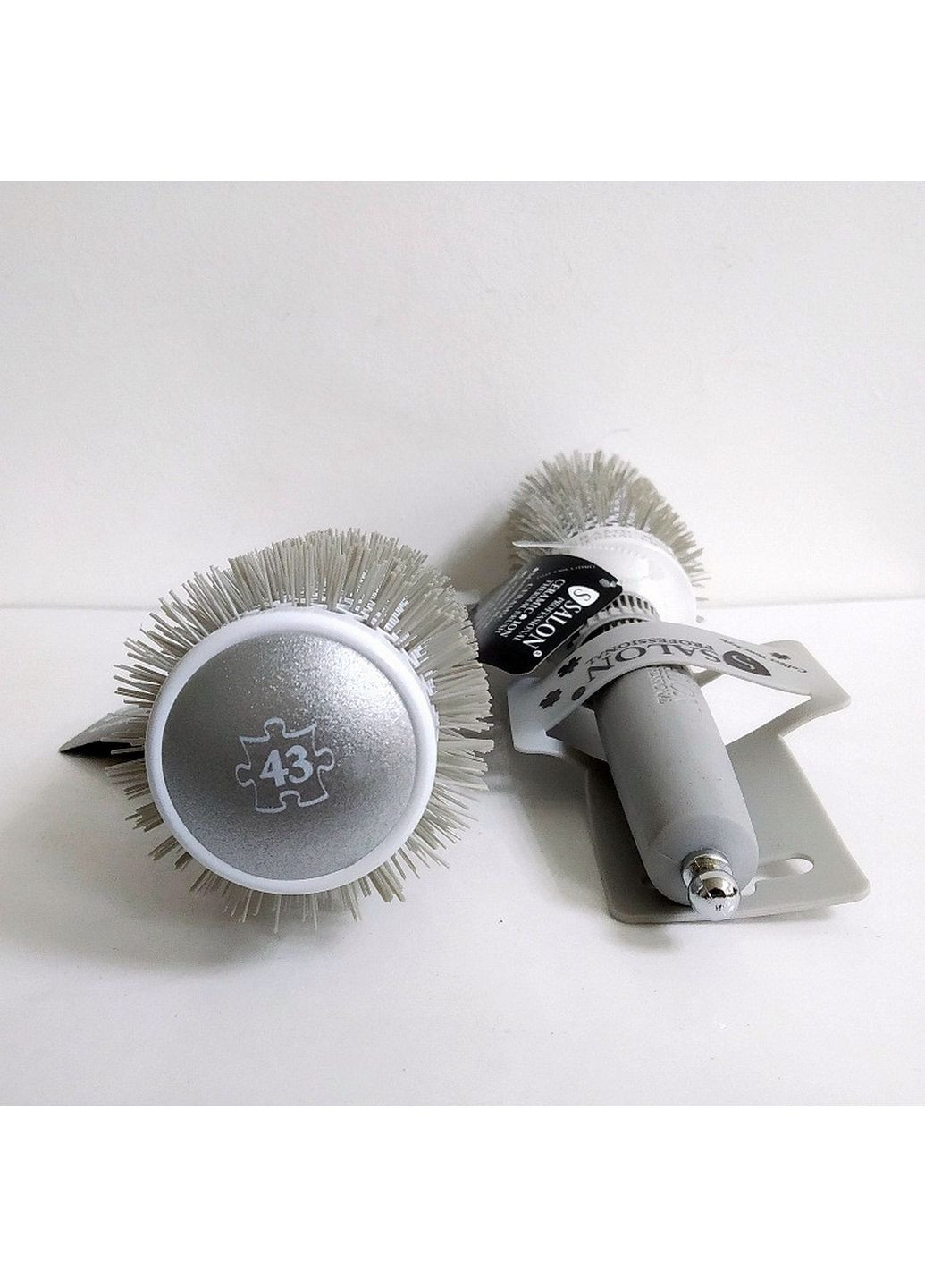 Керамический брашинг антистатический круглый термостойкий ceramic & ionic d-43 мм No Brand (282581631)