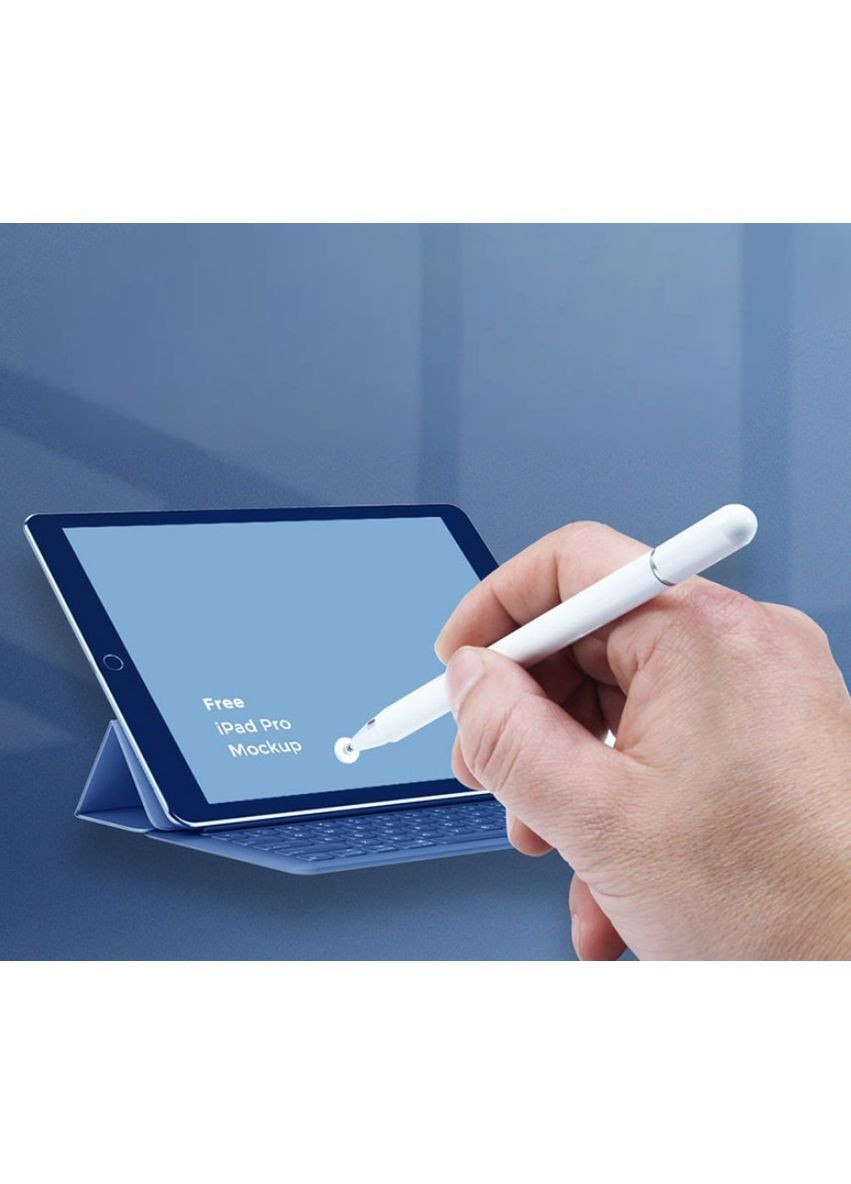 Універсальний стілус для планшета, телефону Android та IOS Білий (2104618805) No Brand (370605114)