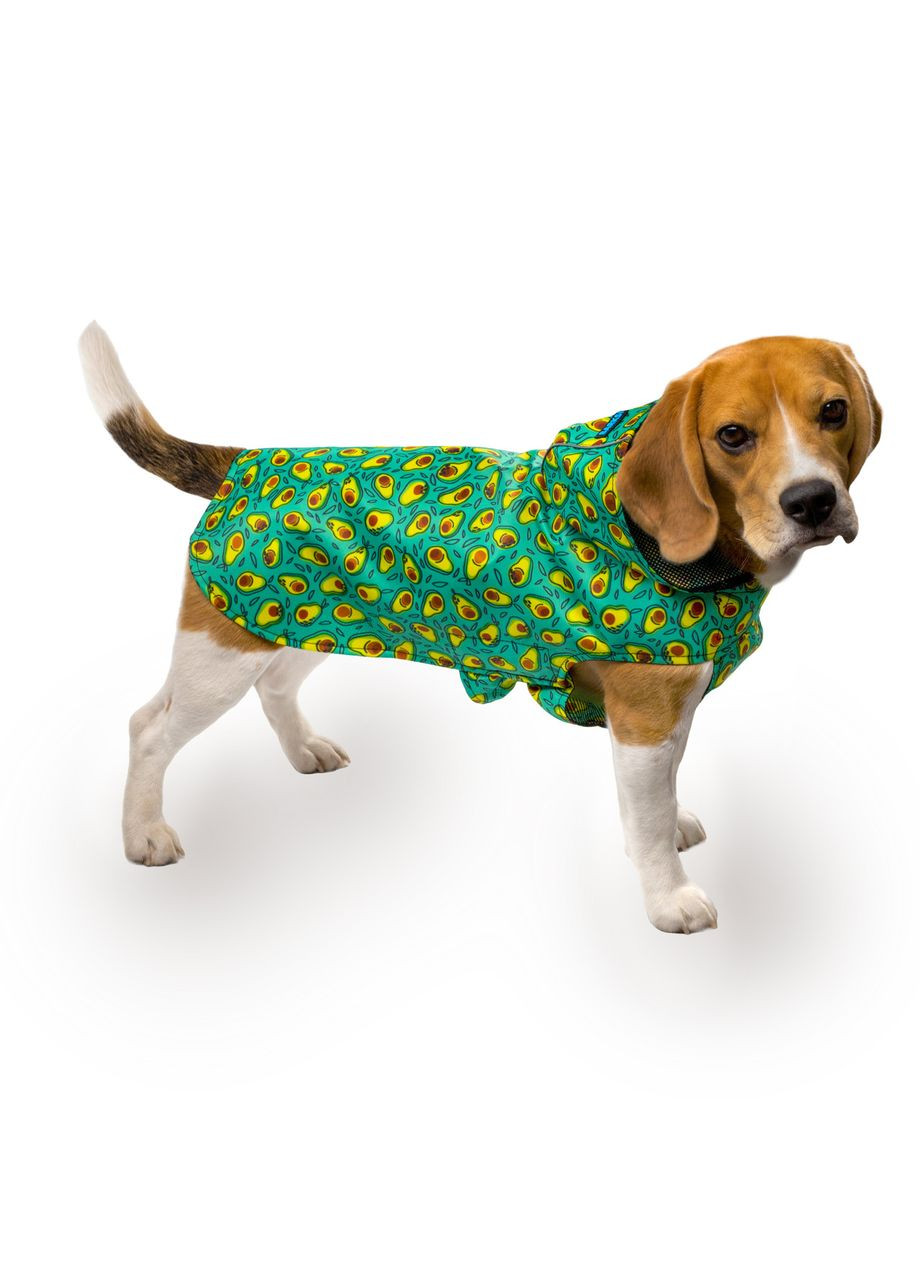 Дощовик для собак Textile з капюшоном Авокадо Barksi (370549619)