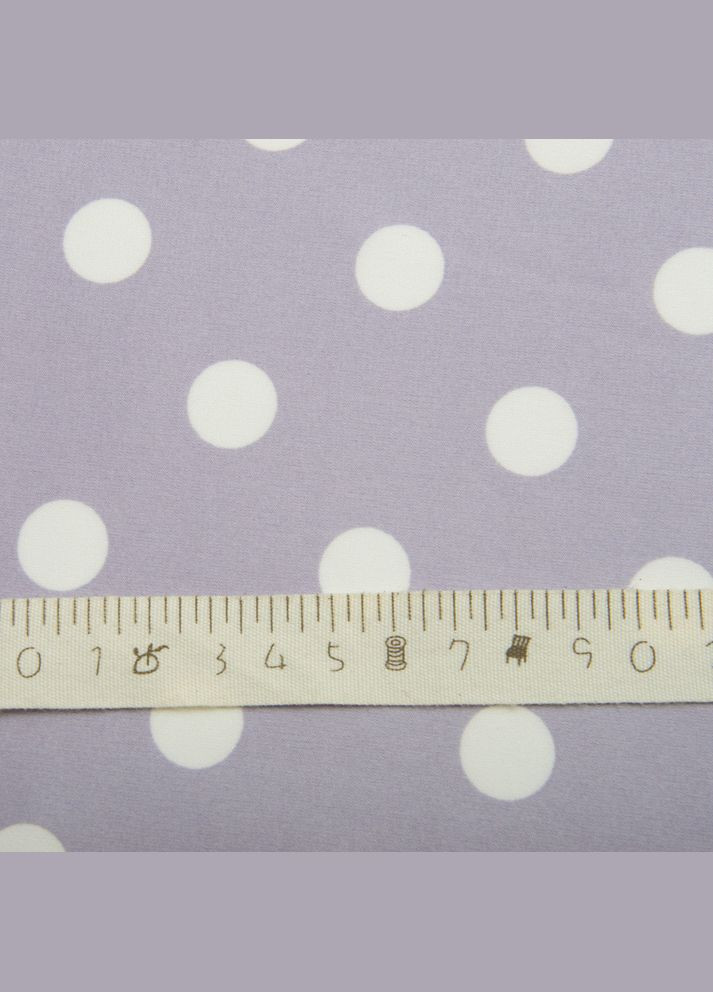 Тканина атлас шовк горошок сер св/бузок IDEIA (275870695)