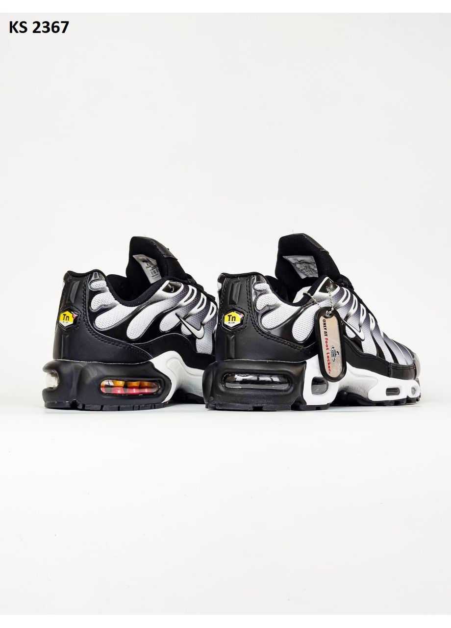 Чорні Осінні кросівки чоловічі nike air tn max plus black white найк аір макс тн плюс No Brand