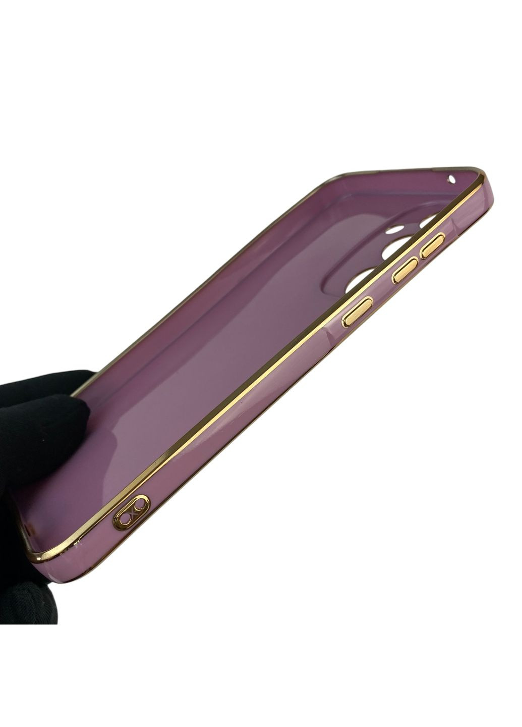 Чохол для Galaxy A55 5G (SM-A556B) з кільцем MagSafe із золотою окантовкою на самсунг а55 чорничний gs1 Samsung (366232940)