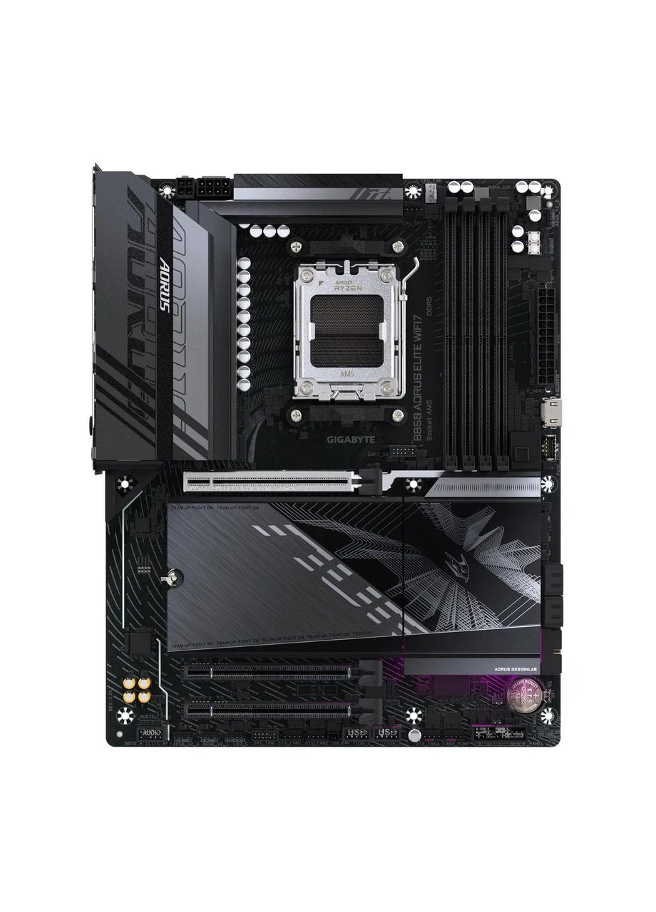 Материнская плата B850A ELITE WF7 sAM5 B850 4xDDR5 M.2 Wi-Fi BT ATX (B850_A_ELITE_WF7) Gigabyte (393550174)