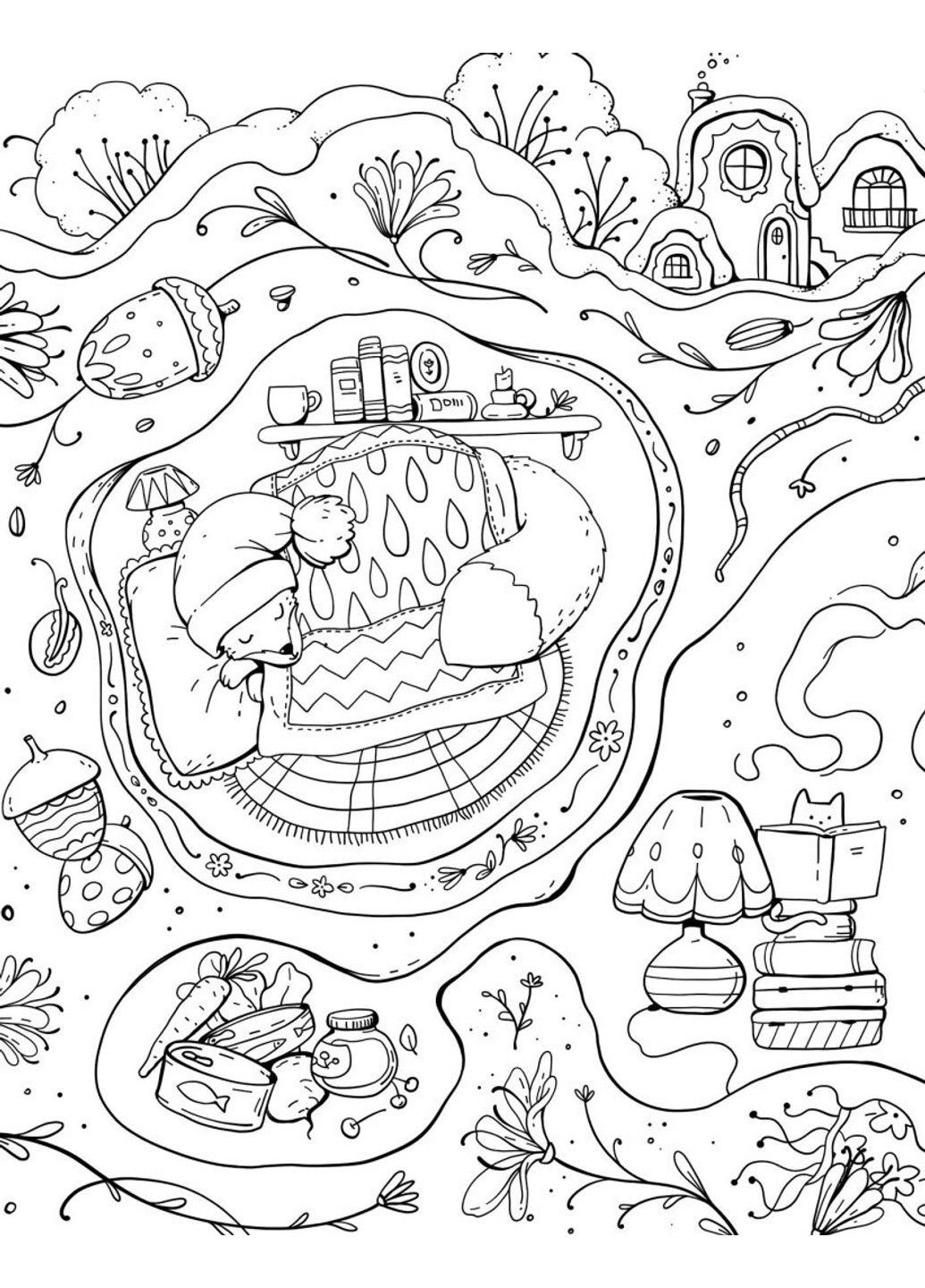 Раскраска Миллион рождественских пушистиков Костюшко М Жорж (315780057)