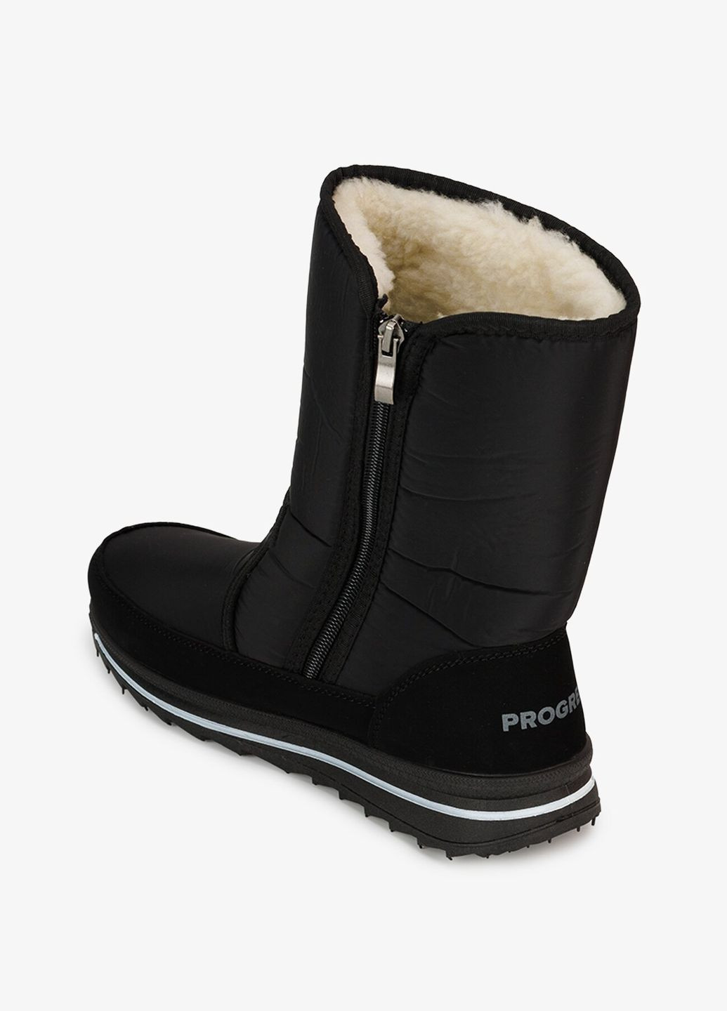 Осенние сапоги дутики женские 3106 черный shop (2000990859587) Progress