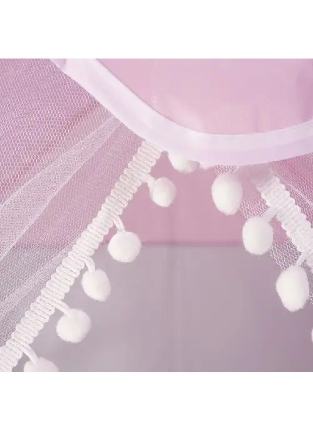 Дитячий ігровий намет будиночок з гірляндою лампочками 20 штук для дітей дівчаток 130х100х115 см (477140-Prob) Рожева Unbranded (294908248)