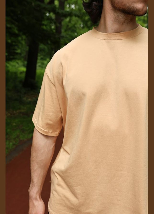 Помаранчева футболка чоловіча (оверсайз) hc (h001-3383-036) Be in fashion