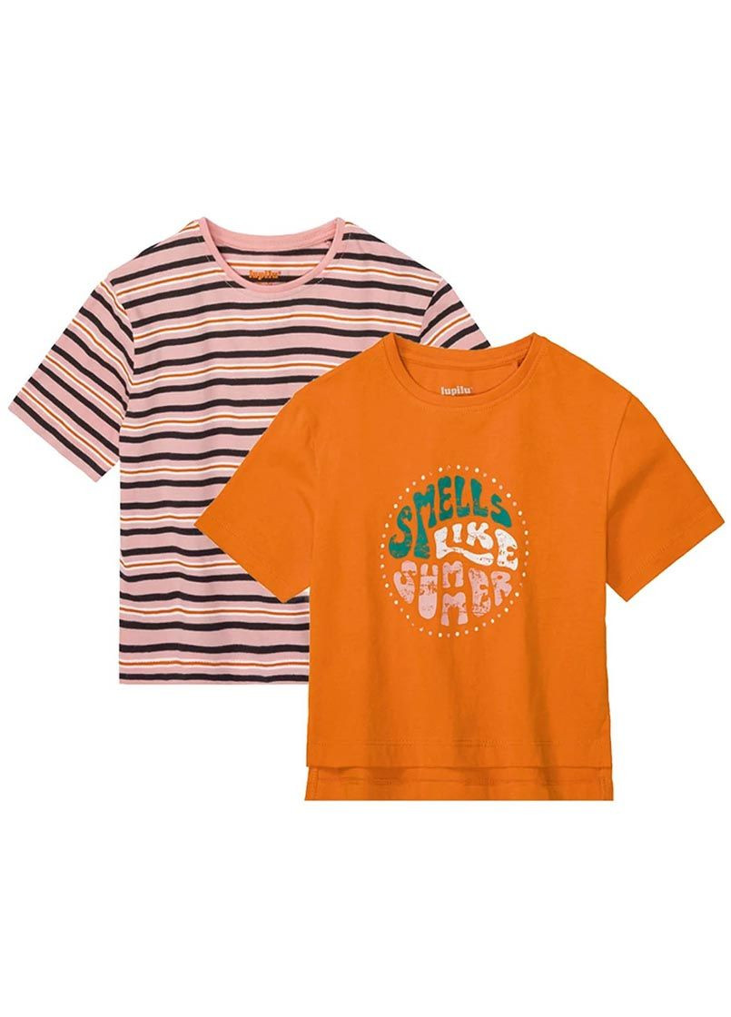 Комбинированная демисезонная футболка 2шт Lupilu