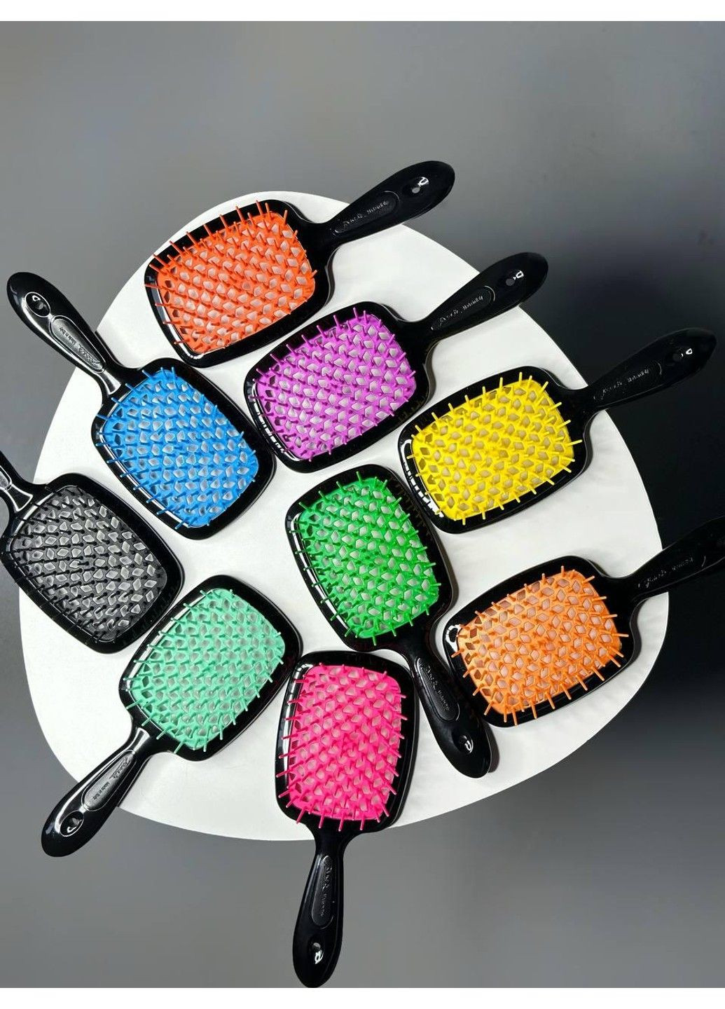 Щетка для волос Superbrush The Original Черный-Фуксия Janeke (316519270)