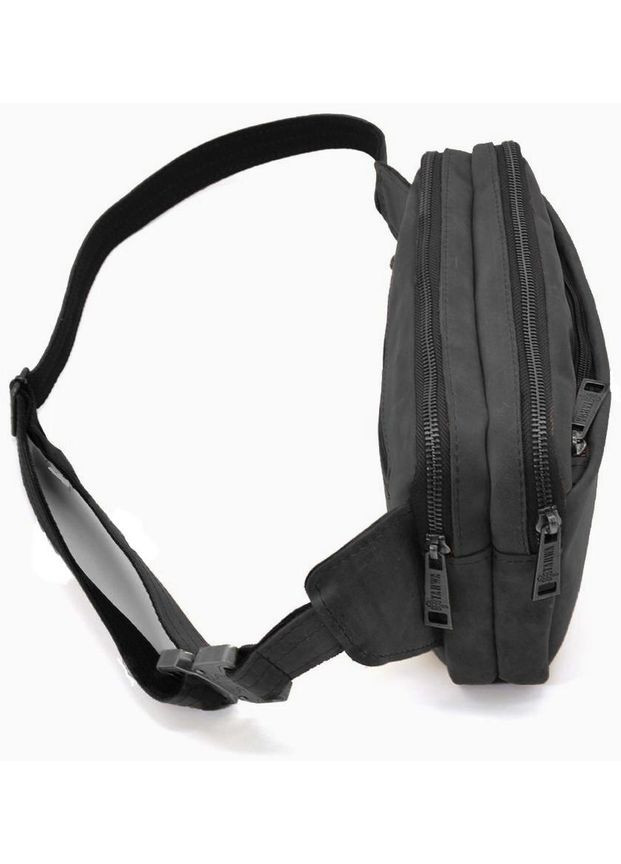 Мужская кожаная сумка на пояс через плечо для телефона и для документов маленькая Черный 38731 TARWA (353302685)