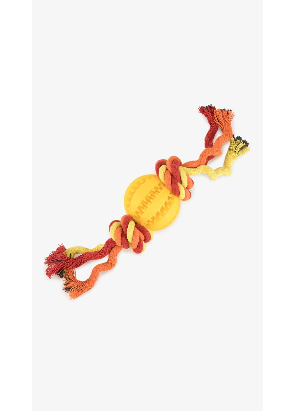 Игрушка мяч с узлами для животных KM52650 Желтый shop (2000999333835) KUMAOCHONGWUYONGPIN (366425102)