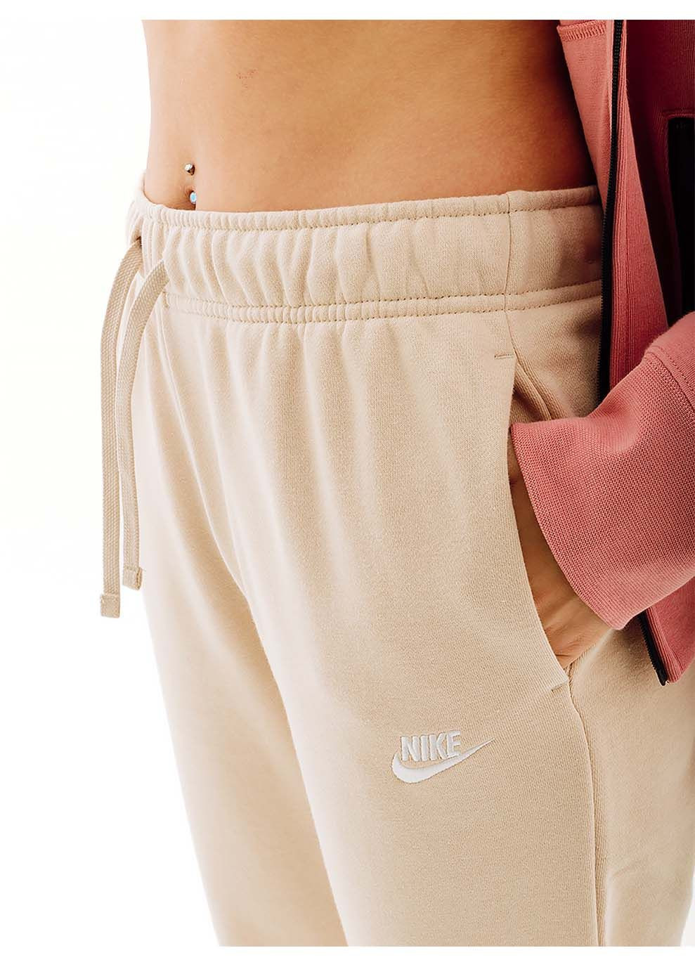 Жіночі Штани W Nsw Club Flc Бежевий M Nike (282316244)