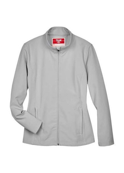 Серая демисезонная женская куртка soft shell team 365 tt80w водостойкая на флисе трекинговая спортивная серого цвета размер xs No Brand