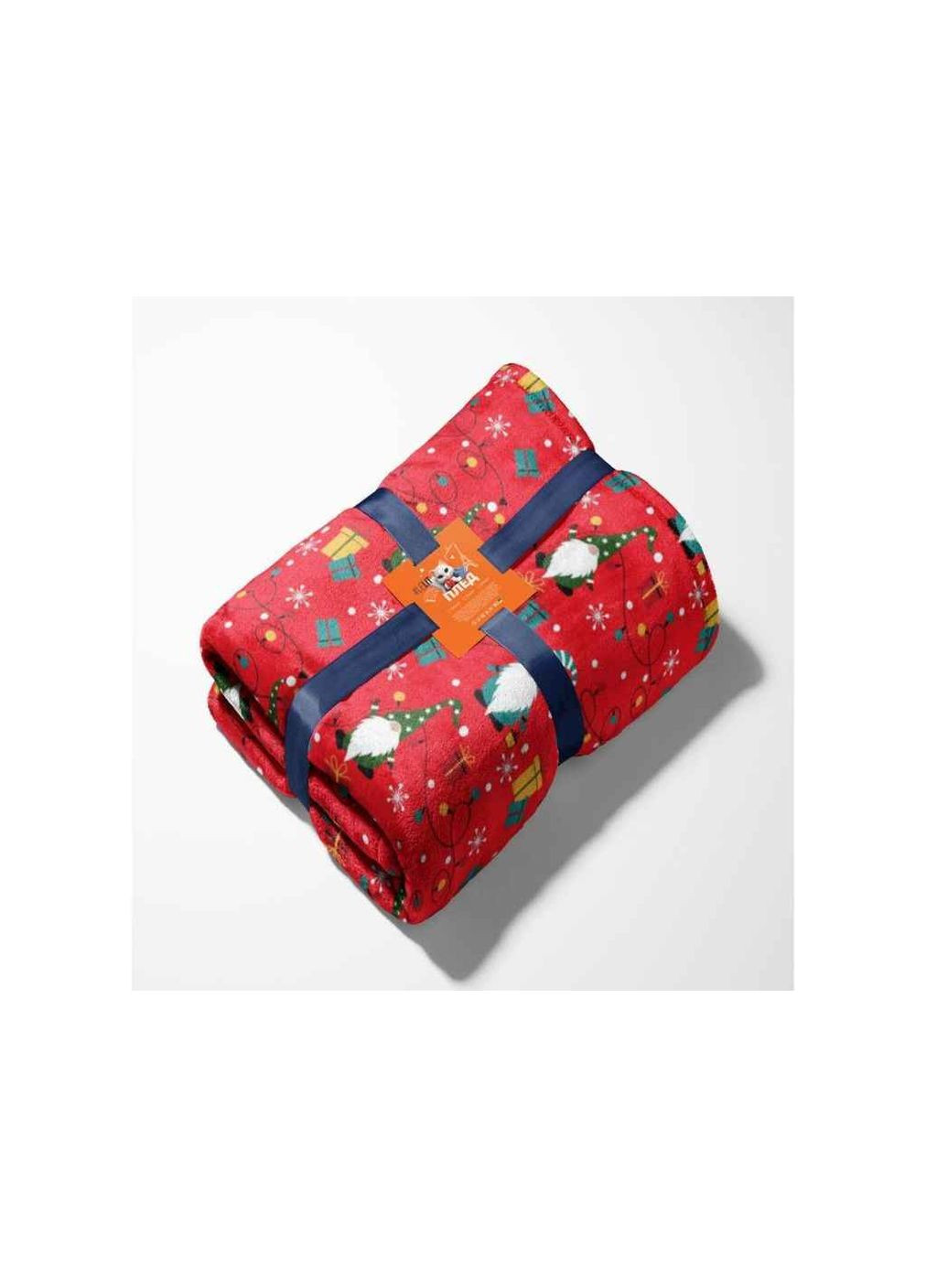 Плед Новорічний Велсофт, Червоний з принтом Lelit (354340627)