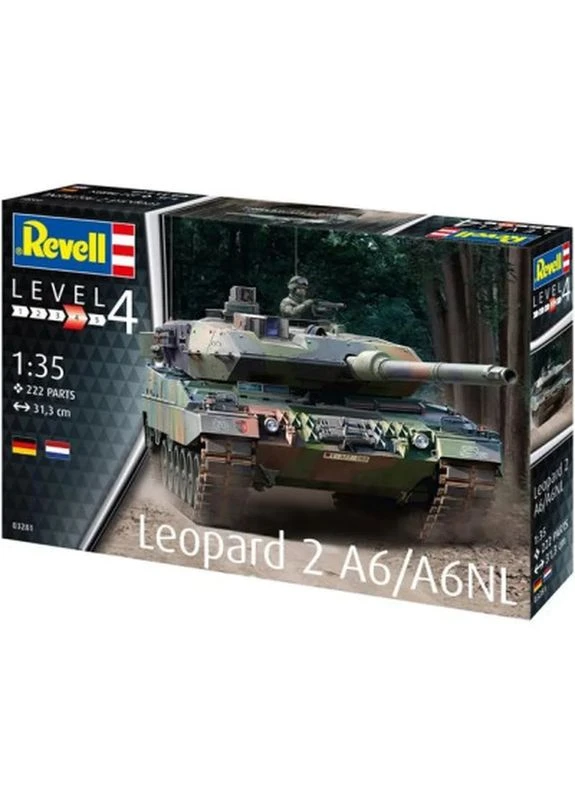 Збірна модель Танк Леопард 2 A6/A6NL рівень 4 масштаб 1:35 (RVL-03281) Revell (396912658)