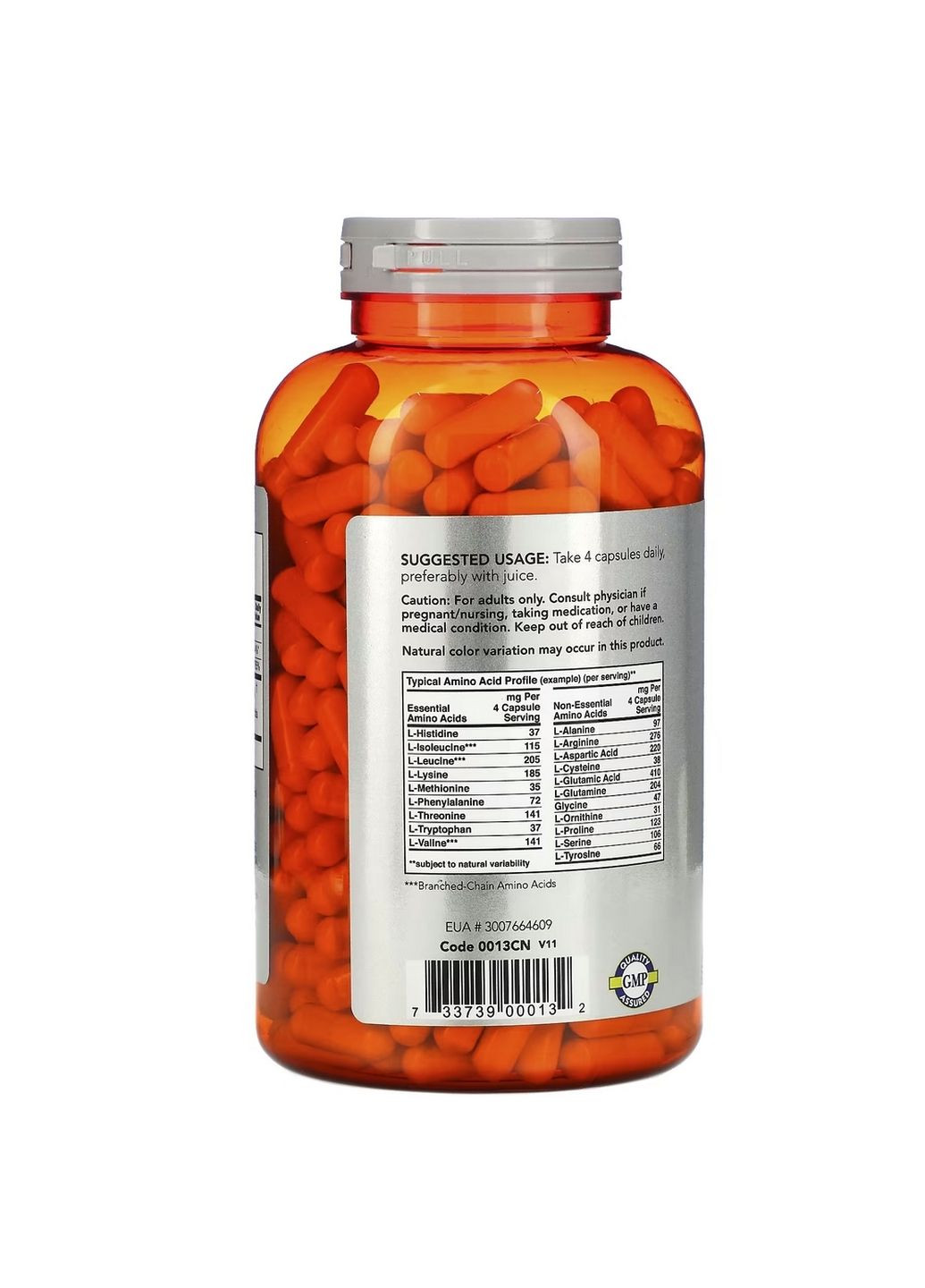 Амінокислота Sports Amino Complete, 360 капсул Now (293417581)