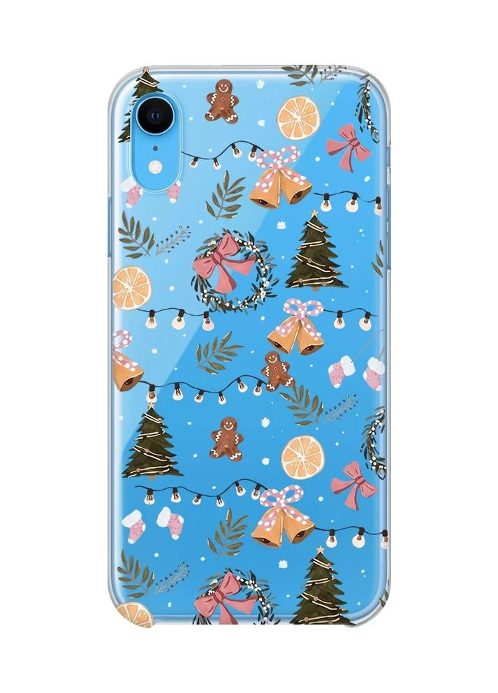 Прозорий чохол на iPhone XR Новорічний фон (принт 425) Creative (400137742)
