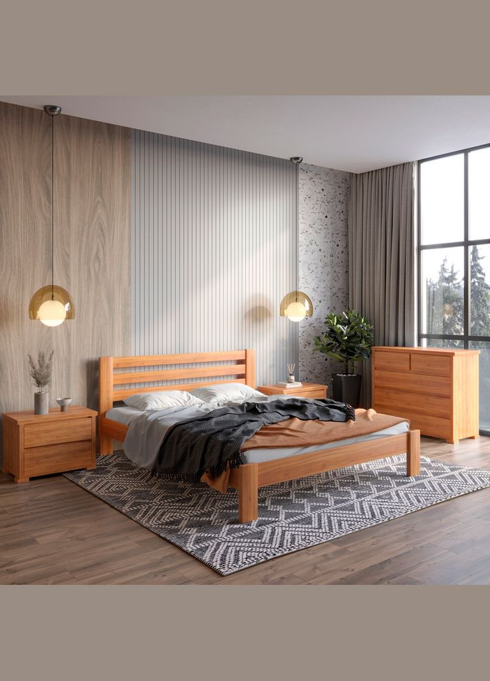 Односпальная деревянная кровать Колумбия 80х200 см (MBG-14574) Mebigrand (366087794)