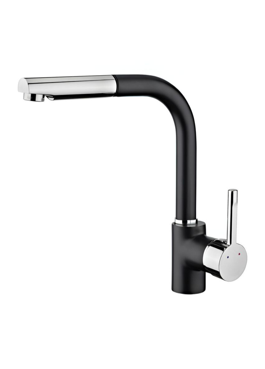 Кухонний змішувач з висувною лійкою Q411MB Valeso (342070445)