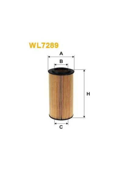 Фильтр масляный MERCEDES E320CDI (W210) 6/99->3/02, S320CDI (W220) 7/99-> WL7289 WIX Filters (366188567)