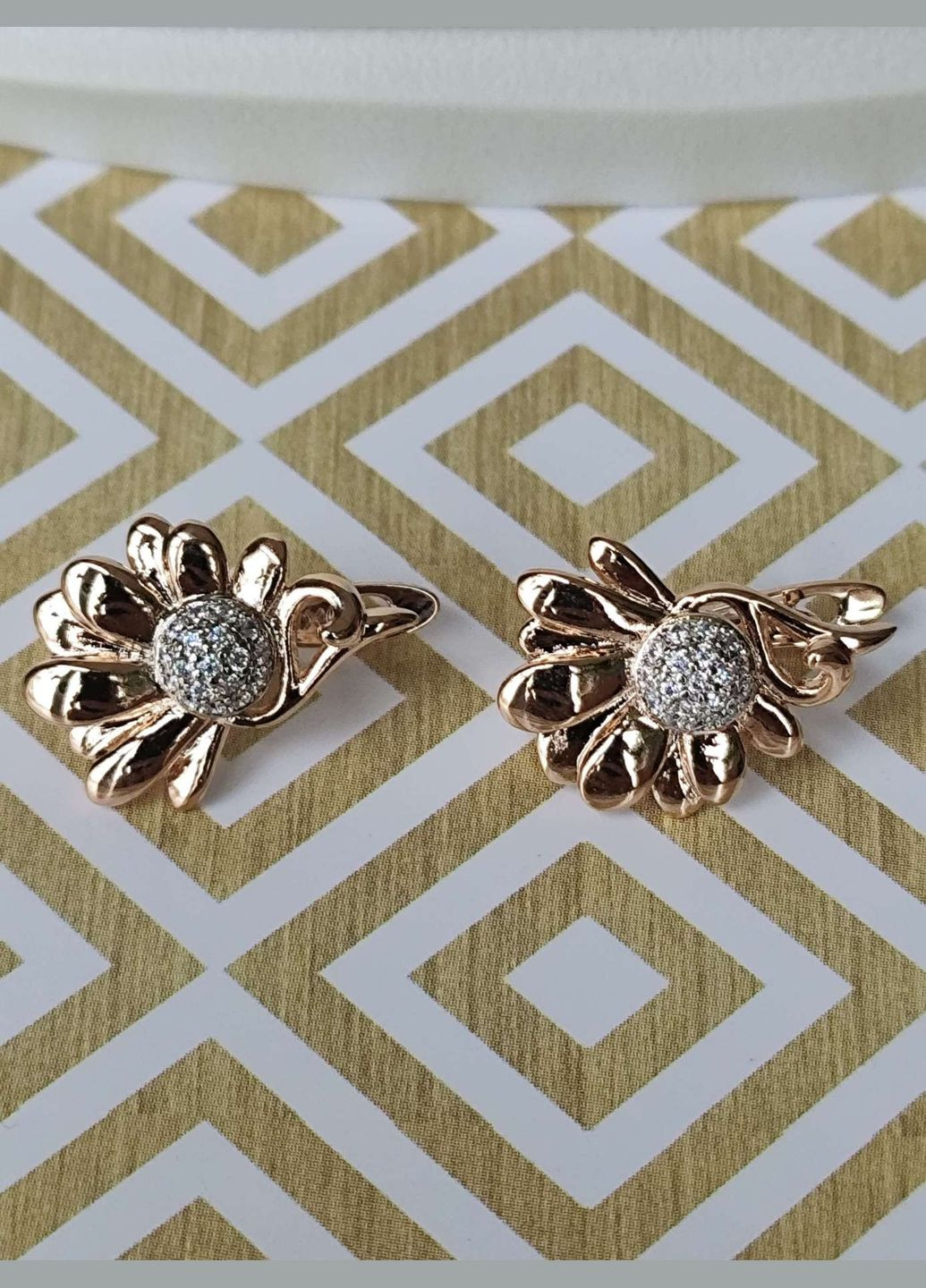 Позолочені сережки ксюпінг xuping позолота медичне золото медична сталь Xuping Jewelry (336190160)