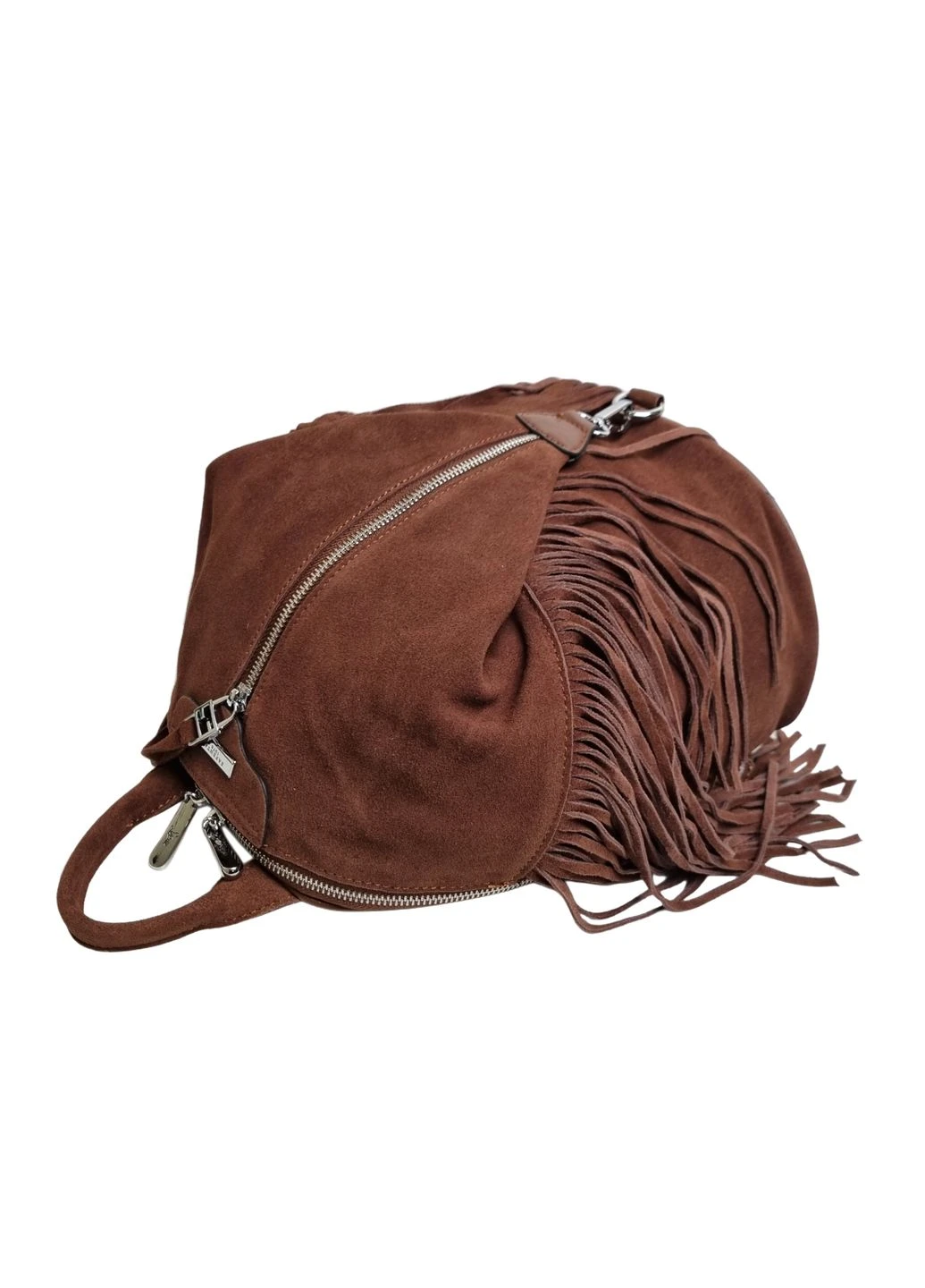 Женский рюкзак натуральная замша S98402 brown Velina Fabbiano (376386193)