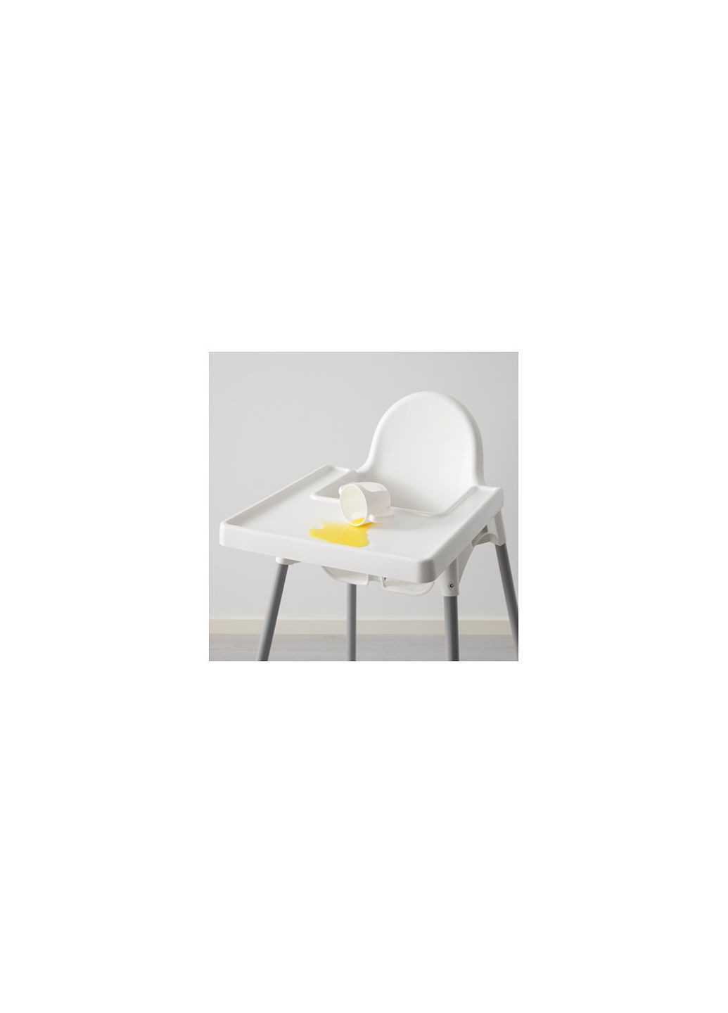 Стільчик для годування ІКЕА срібнобілий IKEA (272149851)