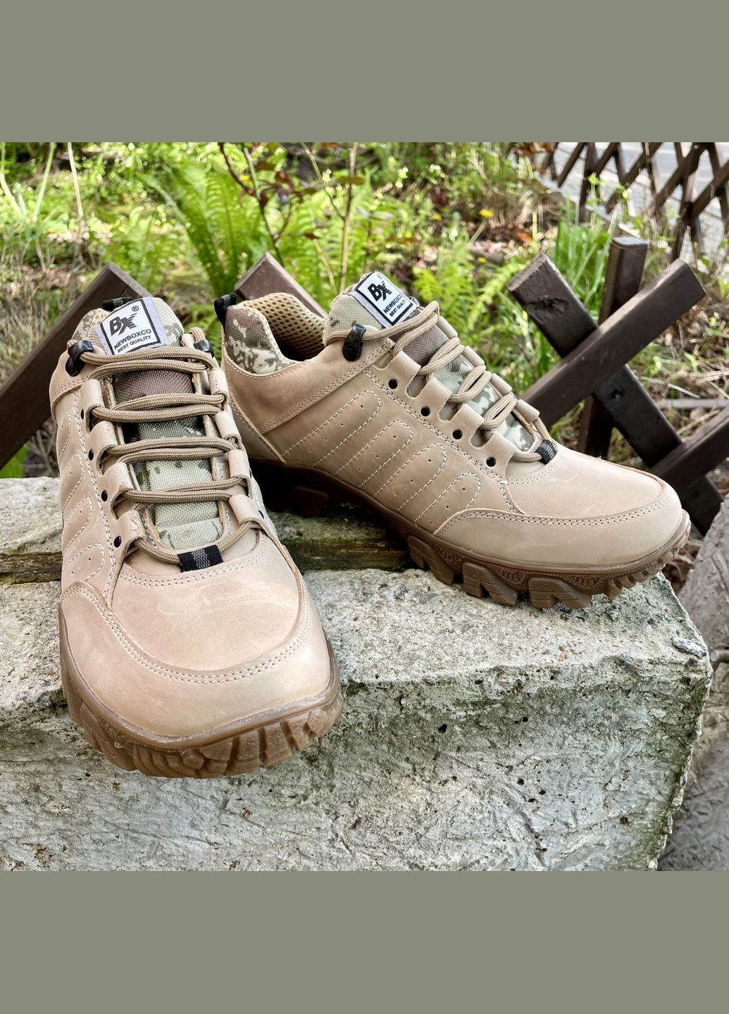 Кросівки Чоловічі Зимові Тактичні. 40-45р Койот+Піксель. Спеціальна трекінгова підошва! BXZM-1038 No Brand (301138642)