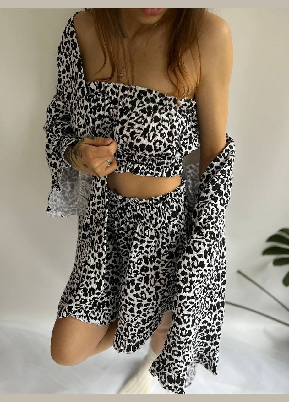 Черная всесезон пижама женская No Brand