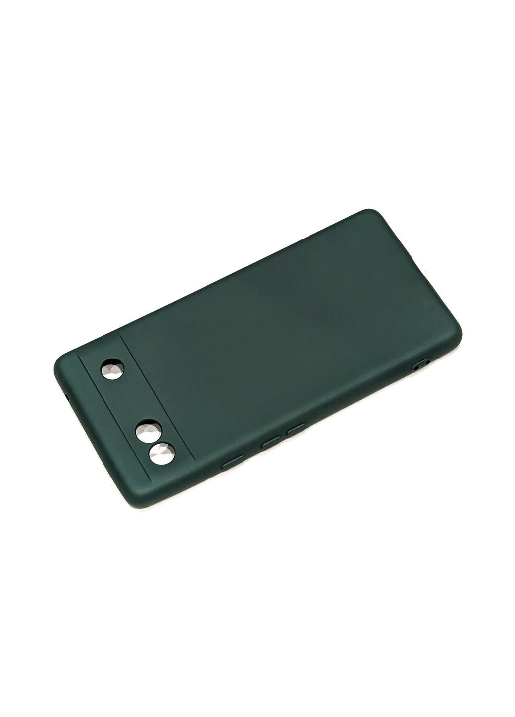 Силіконовий чохол для Google Pixel 6A Хакі мікрофібра soft touch Viseaon (322211976)