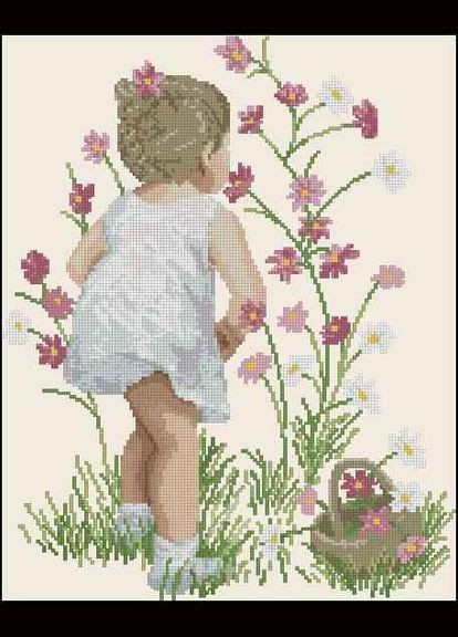 Набор для вышивки крестиком. Размер: 30*24 см. В поле Лоскуток (315362471)