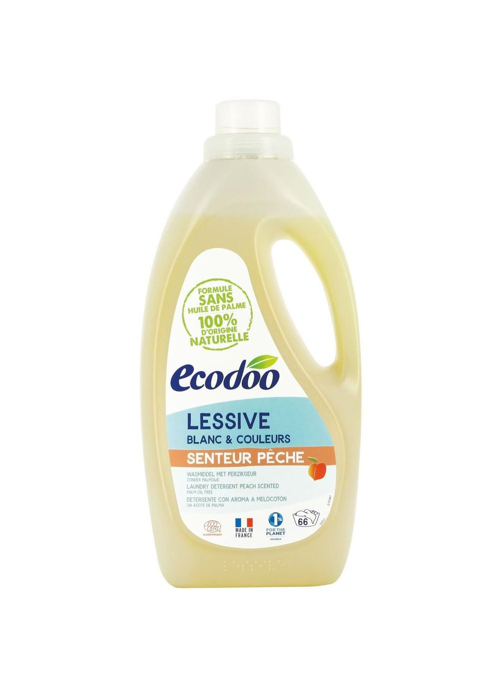 Органическое жидкое средство для стирки Персик 2 л Ecodoo 9989 (338375822)