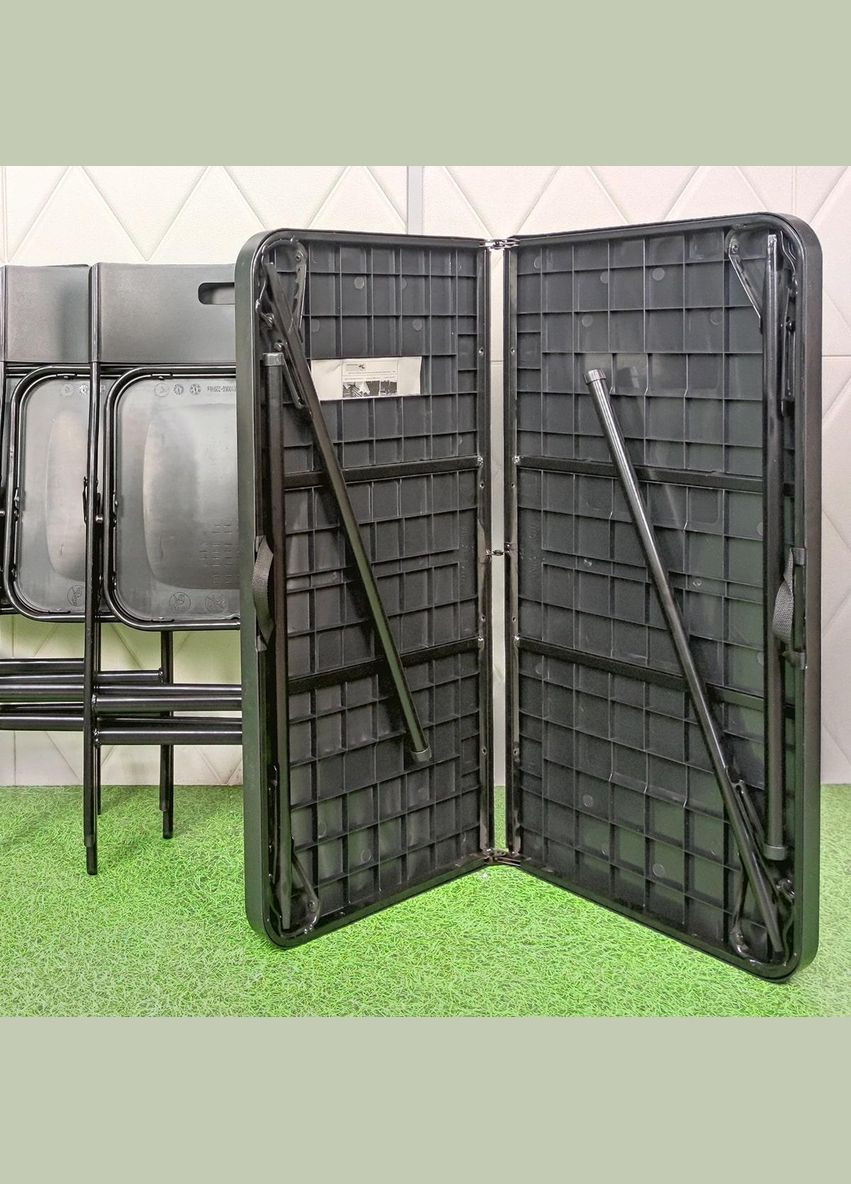 Набор роскладной мебели(Стол и 4 стула), Чёрный (с сумкой) Sticker Wall (300242090)