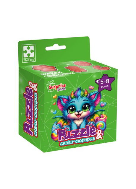 Пазли Бірюзовий дракончик 180 деталей (VT8030-04) Vladi toys (369938884)