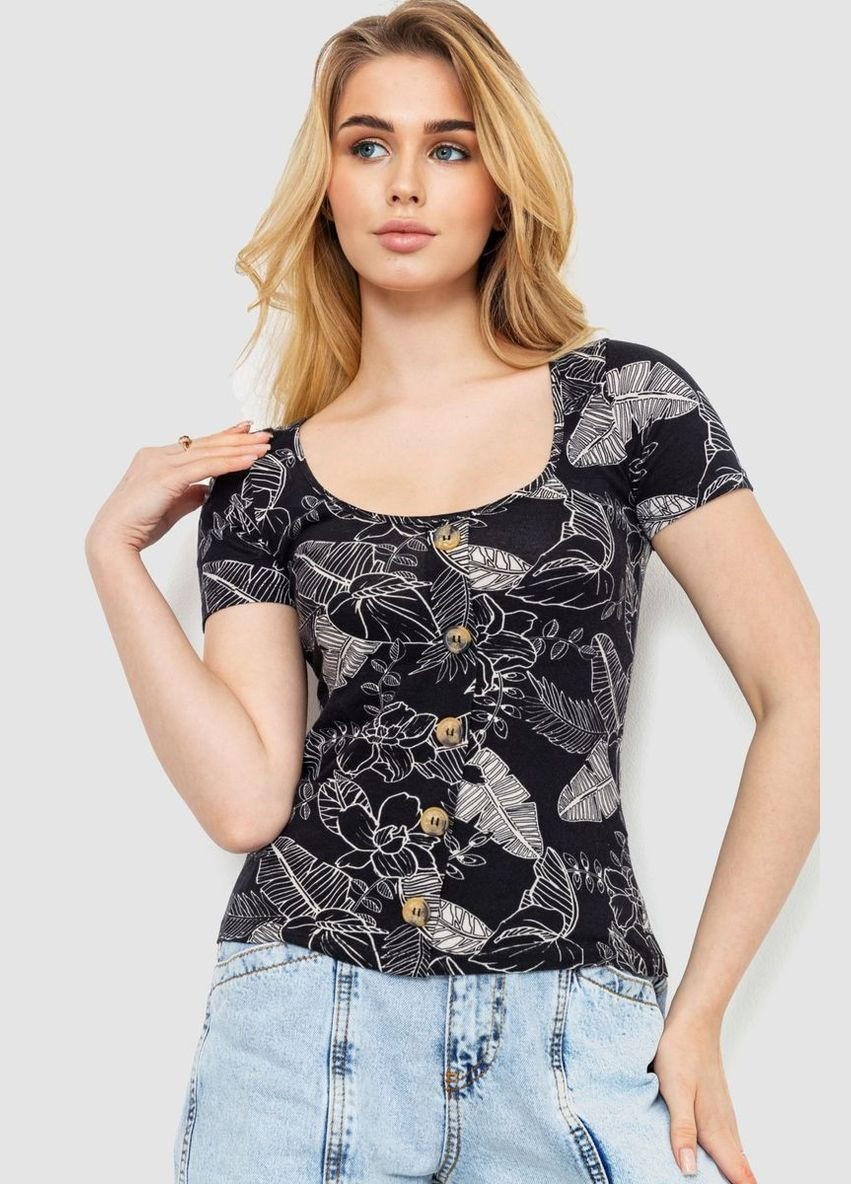 Футболка-топ женская с принтом, Ager - (317426677)