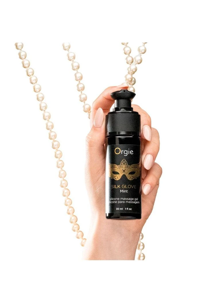 Набір для перлинного масажу Pearls Lust Massage (30 мл), силіконовий гель, намисто Orgie (401284381)