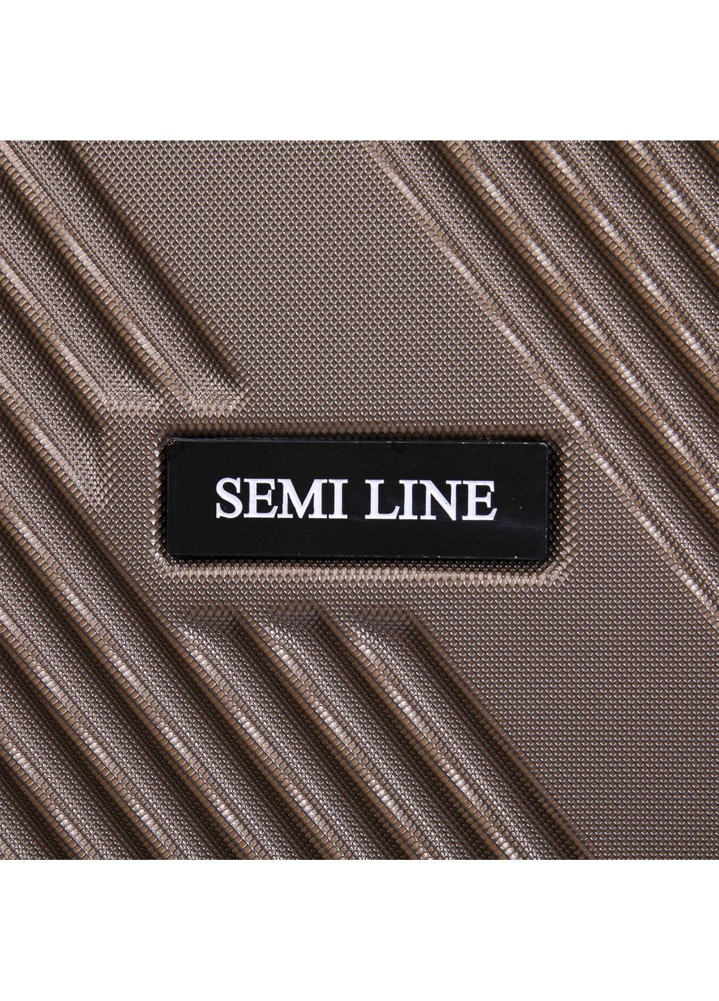 Чемодан маленький для ручной клади 20" (S) ABS-Plastic Brown (T5850-1) Semi Line (352690806)