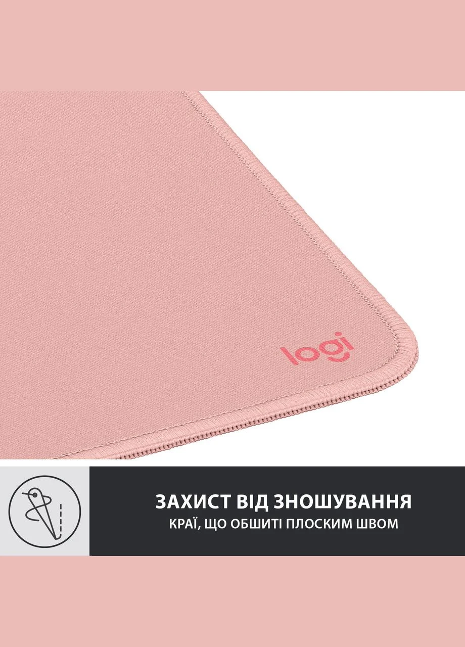 Ігрова поверхня Mouse Pad Studio Darker Rose (956-000050), габарити 230 х 200 х 2 мм, колір рожевий Logitech (354741942)