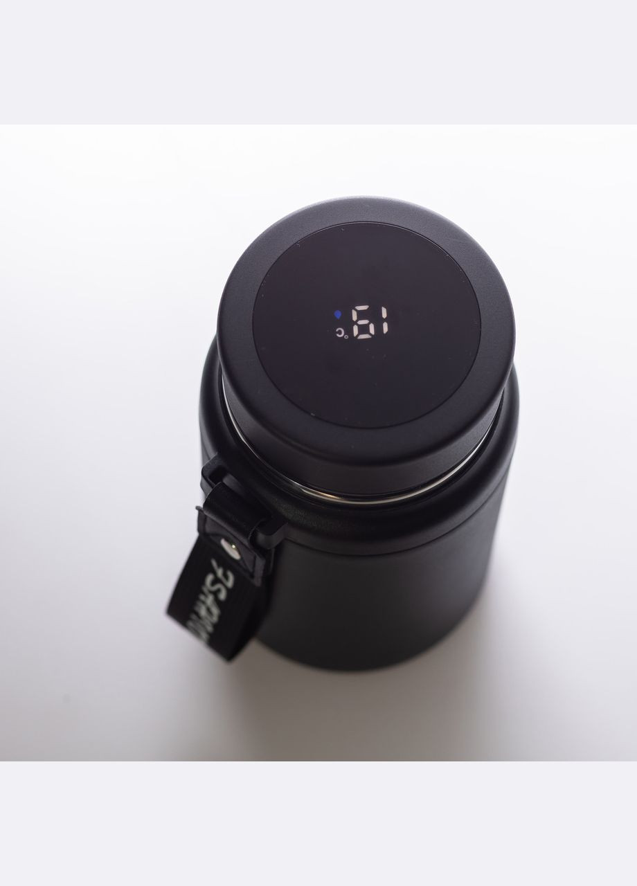 Термос Fashion з датчиком температури 700 мл Чорний Yiwu (322340267)