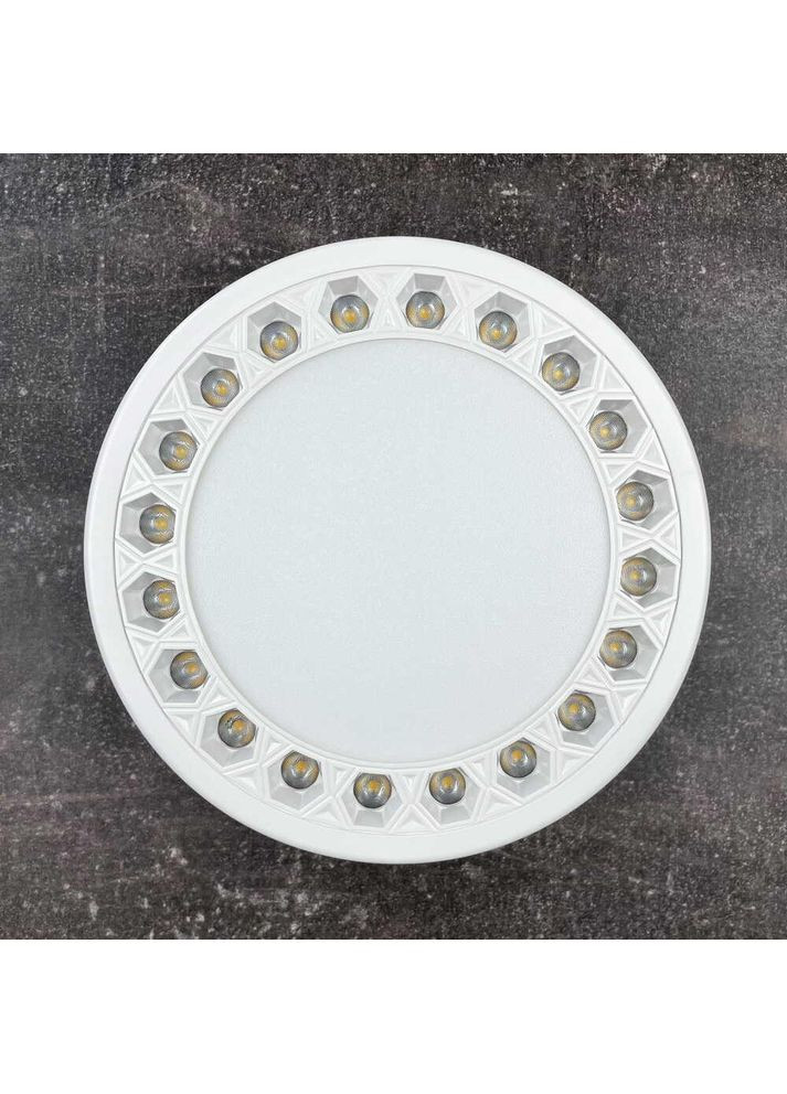 Світильник LED даунлайт ADAMANT 24W 4200K круг IP20 білий Violux (365651466)